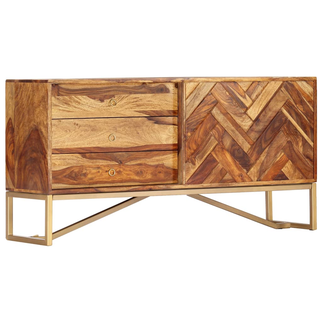 Sideboard 118x30x60 Cm Solid Acacia Wood