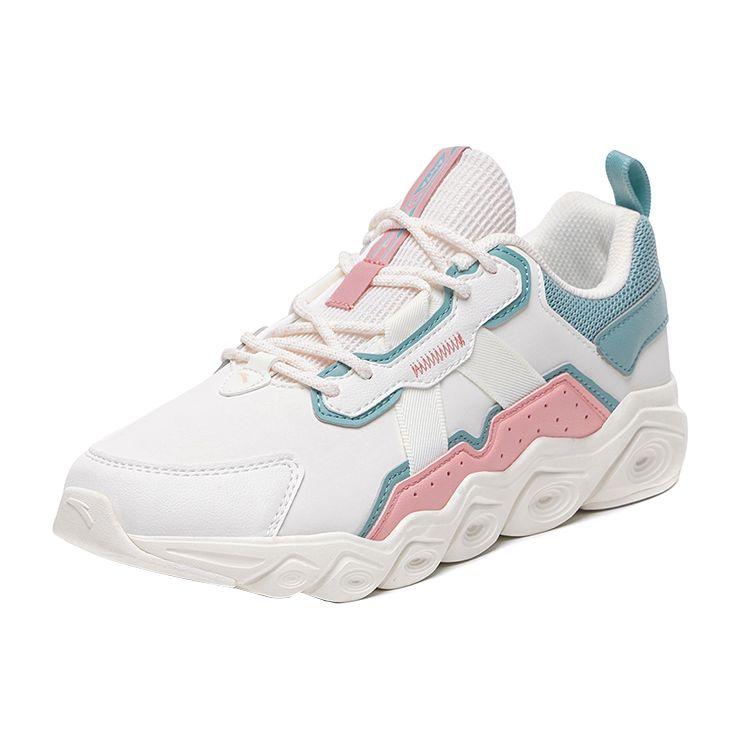 Anta Comfortable Durable Breathable Low Top Running Shoes Women Sneakers Cherry-Blossom-Pink 922115574-3