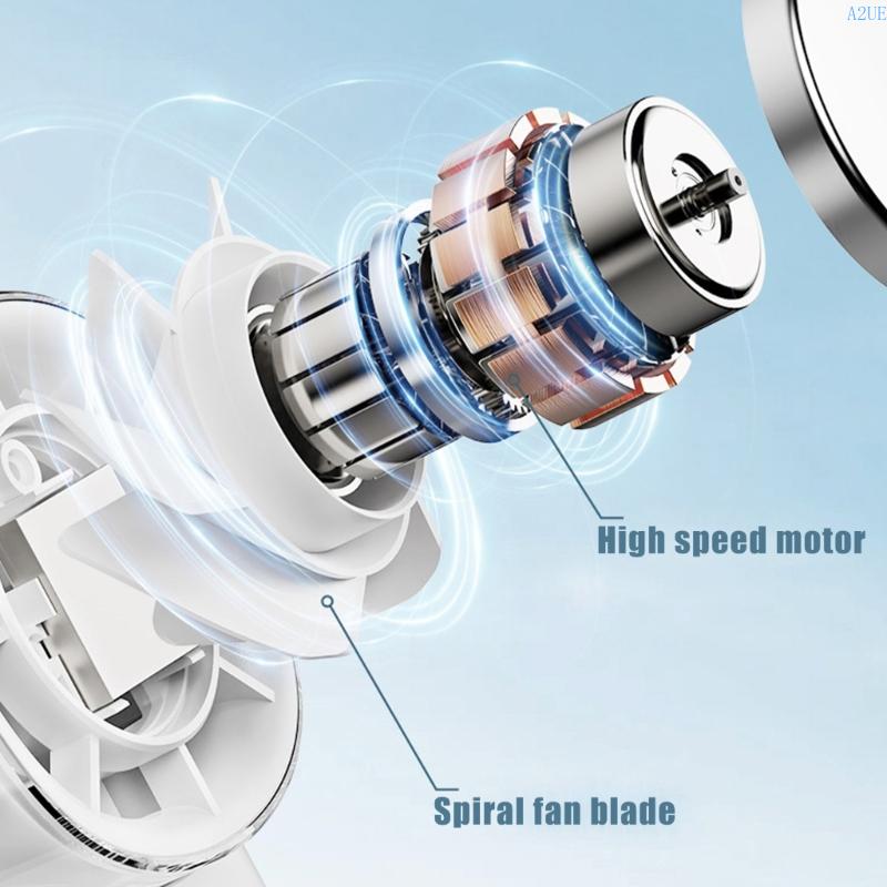 A2UE 5 Speed Foldable Handheld Fan Rechargeable Electric Cooling Fan Portable CN