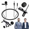 USB C Mic for Phones Noise Reduction Lavalier Microphone for Smartphone