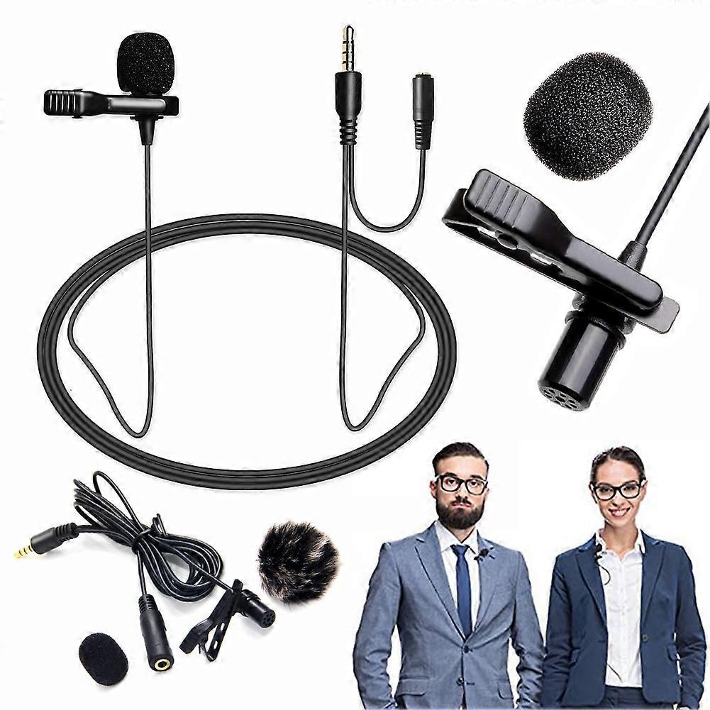 USB C Mic for Phones Noise Reduction Lavalier Microphone for Smartphone
