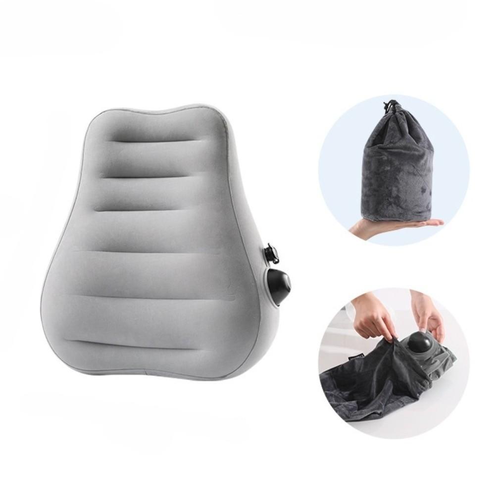 Portable Inflatable Travel Pillow Mini Nap Pillow Cushion Lumbar Support Pillow  Travel