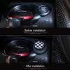 One-button Start Button Car Decoration Sticker Silver And Black Metal Material Epoxy Pattern For MINI COOPER R55 R56 R60 R61
