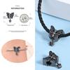 Halloween Series Copper Skull Head Bead Charm Fit Diy Bracelet Neutral New Dark Series Jewelry