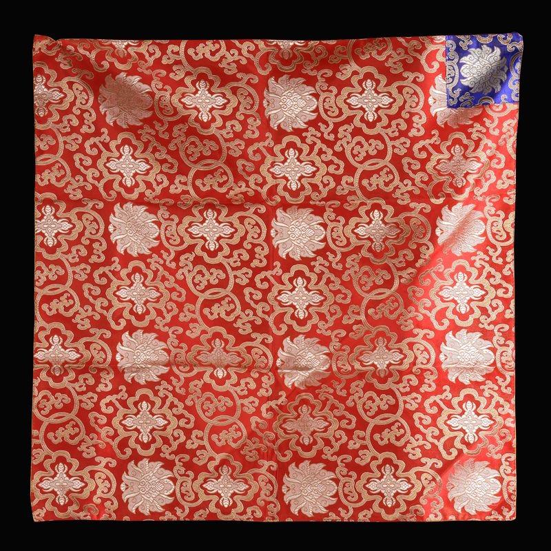 Buddhist Scripture Storage Bag, Tantric Organizer, Handicrafts, Embroidery, Satin Manza Cover, Cloth, Good Luck, Home Gift