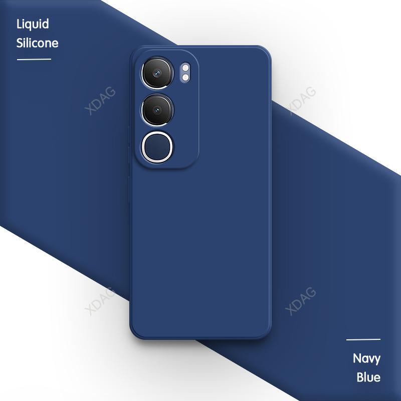 Basic Silicone Case Cover for VIVO Y19S 6.68" V2419 Funda Internal Flocking Original Lens Protection Soft Phone Back Shell Coque