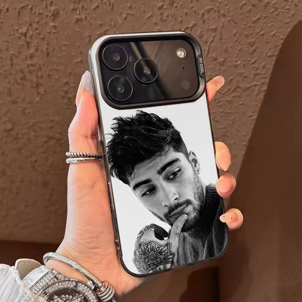 Hot Singer Z-Zayn Mali Phone Case For iPhone 17,16,15,14,13,12,11,Pro Max,Plus Candy Silver Cover