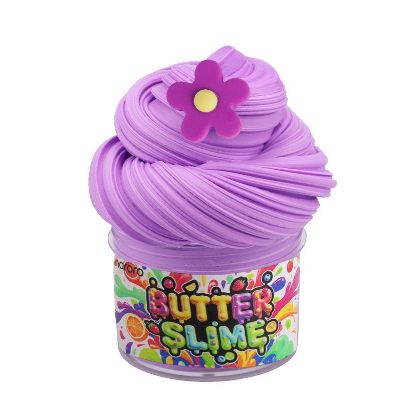 60ml Cross-border Peach Bubblegum Cotton Clay Puff Slime