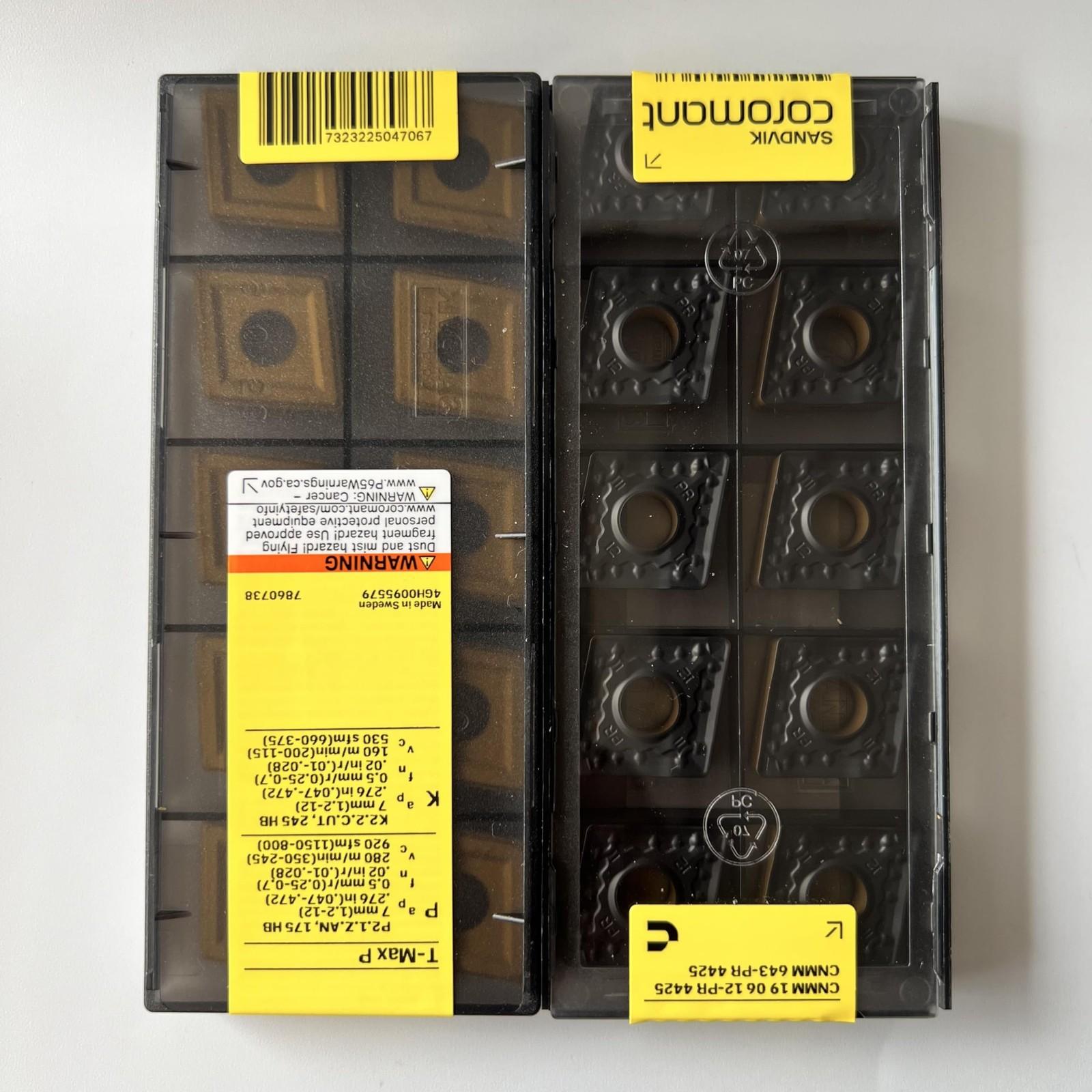 

SANDVIK / CNMM190612-PR 4425 / Original Swedish hard alloy blade 10 Pcs