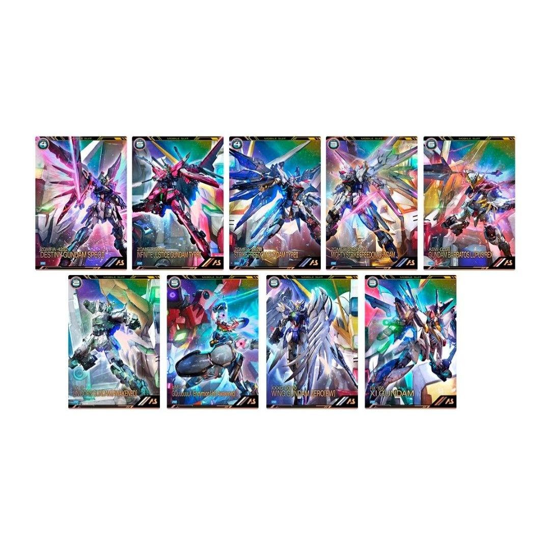 Used Arsenal Base 4th Anniversary set 9 types of cards Unopened 4th Anniversary Gundam