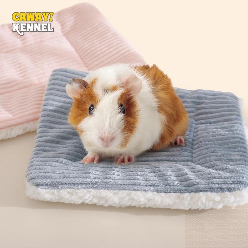 Hamster Bed House Winter Warm Squirrel Hedgehog Rabbit Bed Mat House Nest Hamster Accessories Small Pet Bed Mat