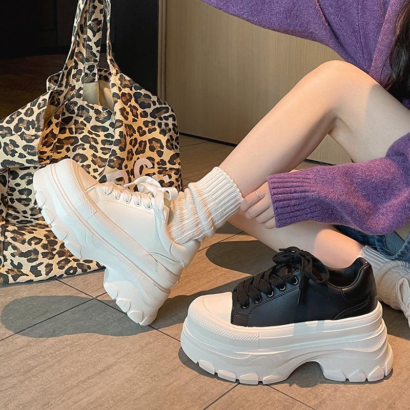 Fashion Versatile Height-increasing Super Platform Dad Shoes Women's Shoes 2025 New Autumn and Winter Little White Shoes Lightweight Sports Shoes