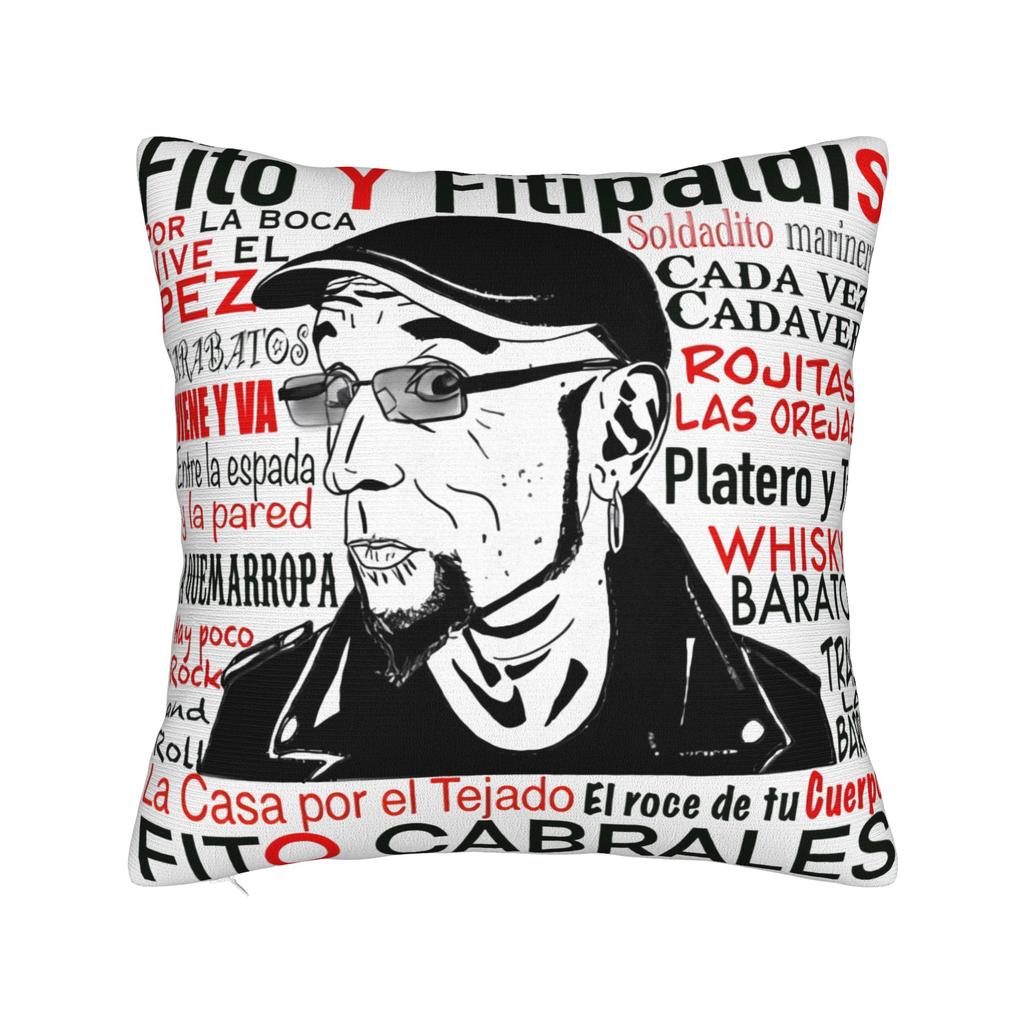 Home Decor Fito y Fitipaldis Band Rock Pillowcase Merch Pillow Cover Zippered Multi-Size
