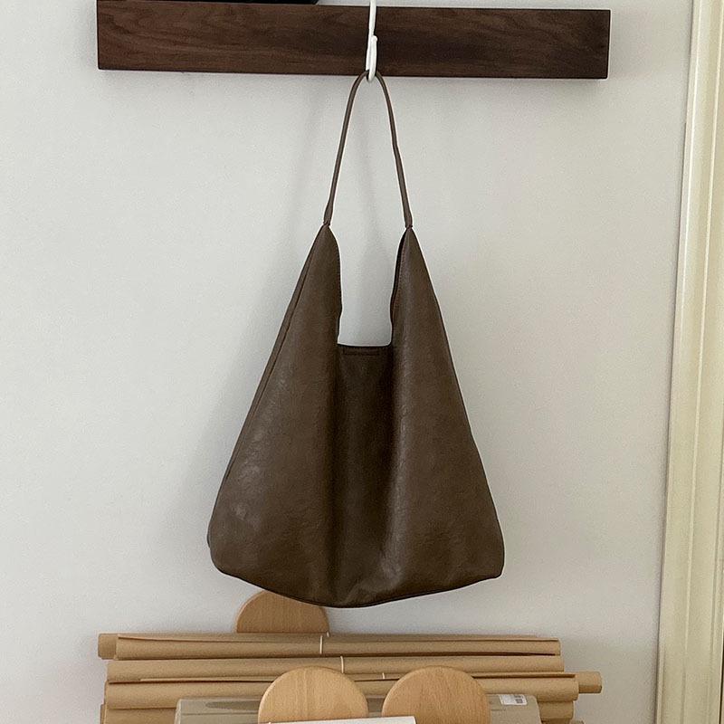 Trendy Extra-Large Women's Tote Bag - Autumn/Winter Korean Style, Versatile, Simple & Fashionable Shoulder Bag