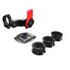 Bike Mobile Phone Support Adjustable Rotate Shakeproof Motorcycle Phone Mount for Electric Scooter Black Red (HL 143A)