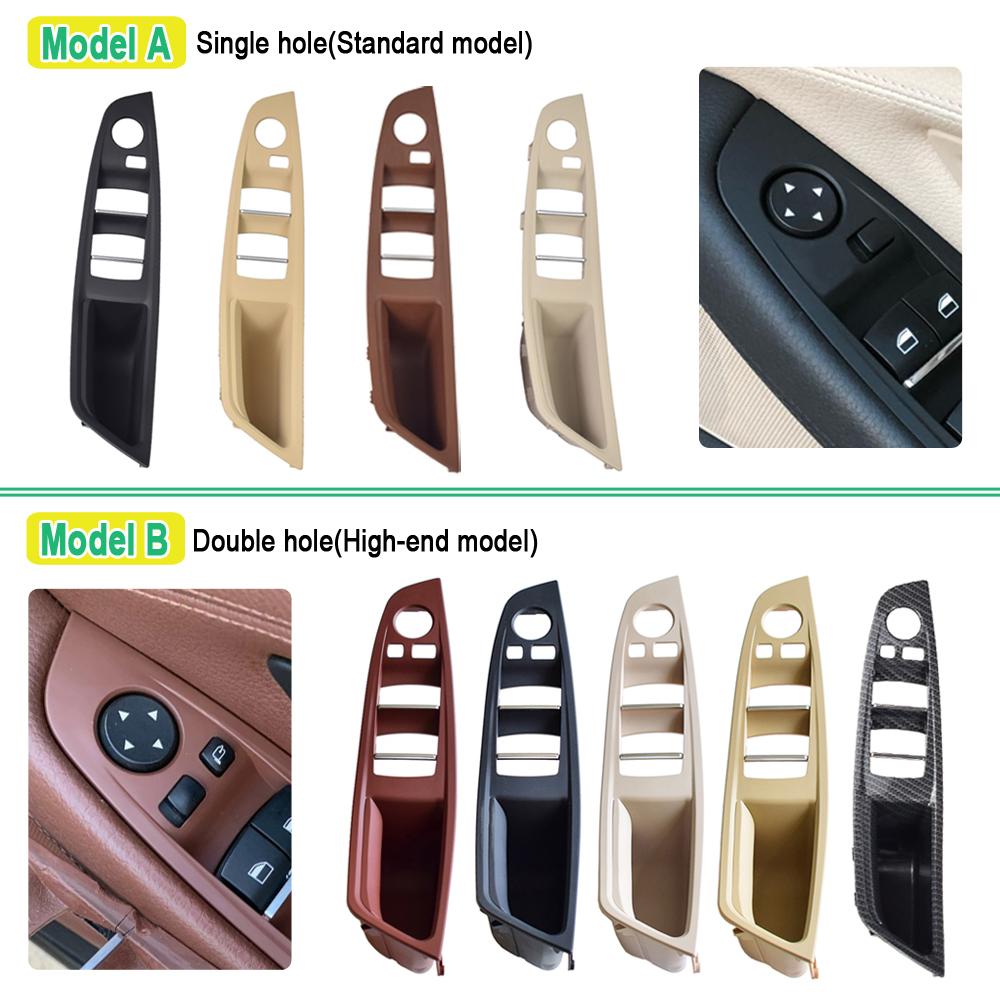 Original Right Hand Drive RHD For BMW 5 Series F10 F11 Beige Black Car Interior Inner Door Handle Panel Pull Trim Cover