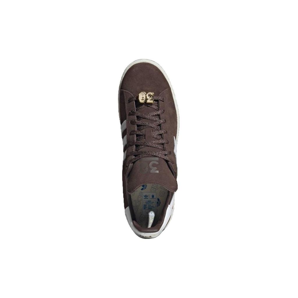 BAPE X Adidas Campus 80s 30th Anniversary - Brown Men Sneakers Cloud-White Gold-Metallic IF3379