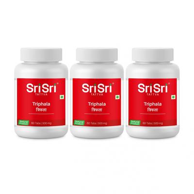 Triphala Set (3 X 60 Tabs, 500 Mg), Triphala Set,