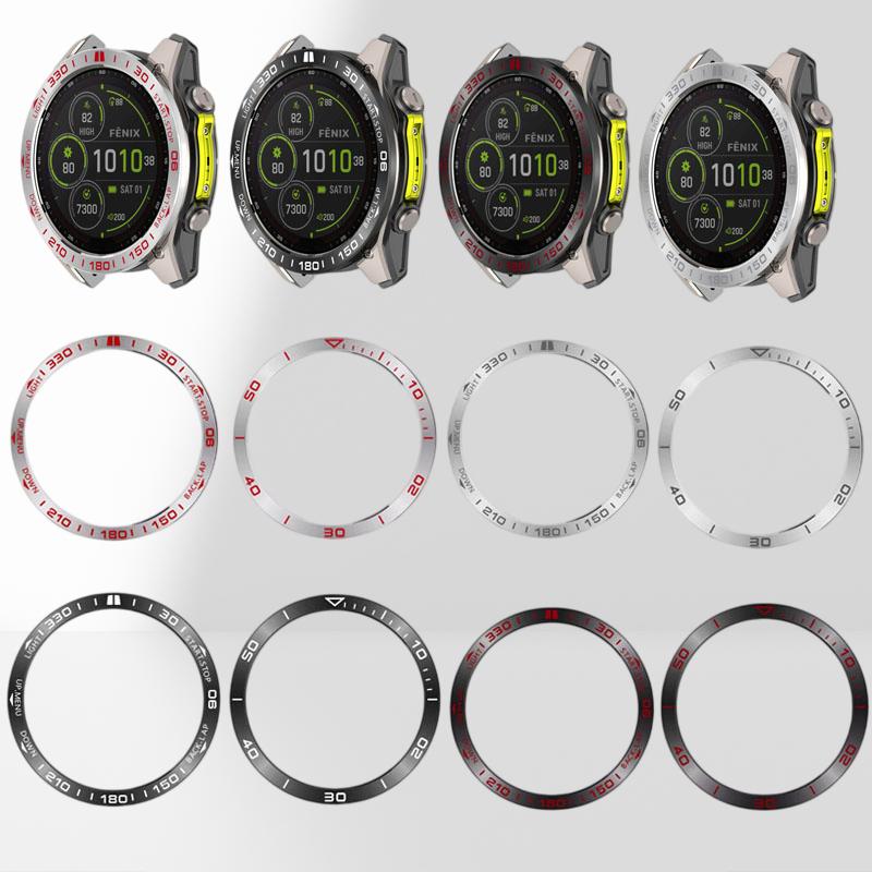 For Garmin Tactix 8 Racing Bezel Scale Resistant Stainless Steel Ring Dial MOLED SOLAR Series Protective Shell Ring 51mm 47mm