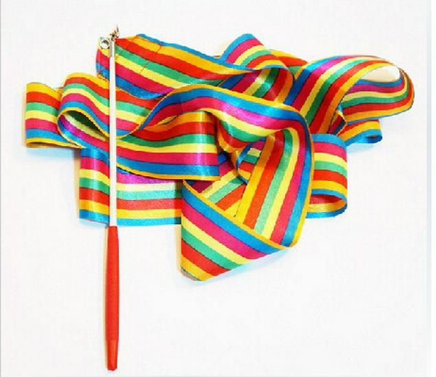 Bunte Tanzbänder für Erwachsene und Kinder - Gymnastik, Streamer und Kindergarten-Requisiten