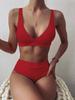 MODA Nuovo Sexy Bikini Solido Costume Da Bagno Donna Costumi Da Bagno Push Up Bikini Set Costume Da Bagno Brasiliano Estate Abbigliamento Da Spiaggia Costume Da Bagno