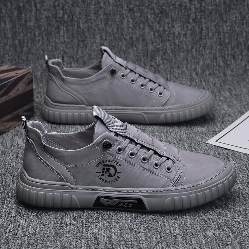 

Autumn sense casual board shoes leather surface sports heightening small white tide shoes 44 standard sports code