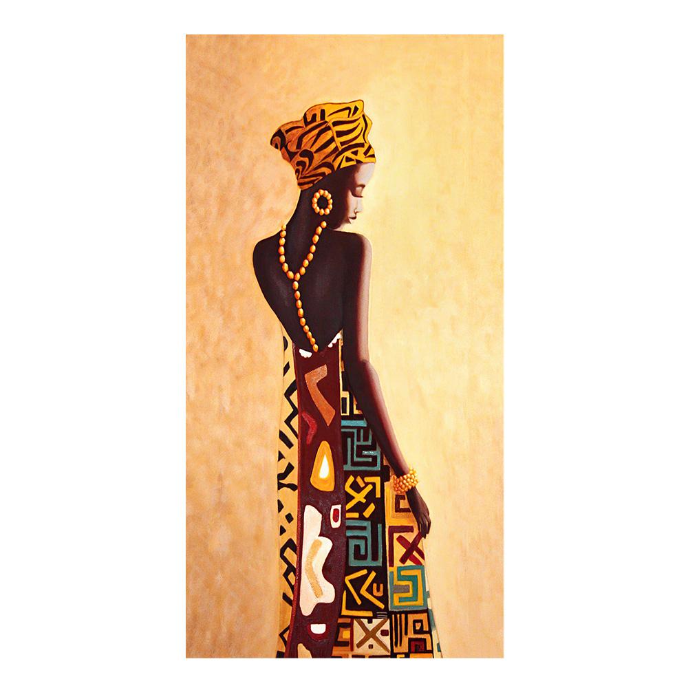 Afrikanische Schwarze Frau Leinwandmalerei Vintage Wandkunst Figuren Drucke Für Wohnzimmer Zuhause Raum Wand Dekorative Bilder