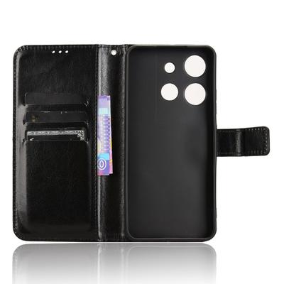 For TCL 503 Case Crazy Horse Texture PU Leather Phone Wallet Cover