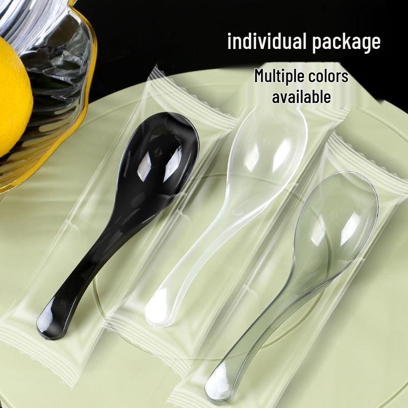 Individually Wrapped Disposable Plastic Spoons