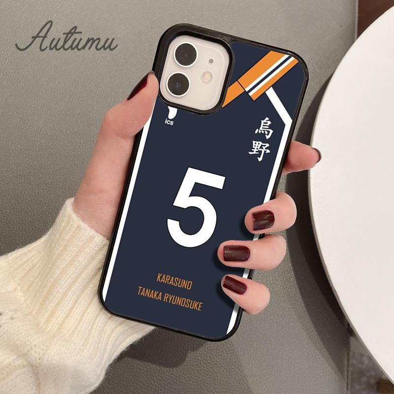 Haikyuu!!Husă pentru telefon Karasuno Team Uniform pentru iPhone 11 12 13 14 Pro Max mini XR XS SE 2020 7 8 Plus Samsung S21 S22