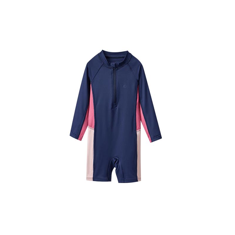Q21 Little Dolphin Kids Long-Sleeve One-Piece Swimsuit 160