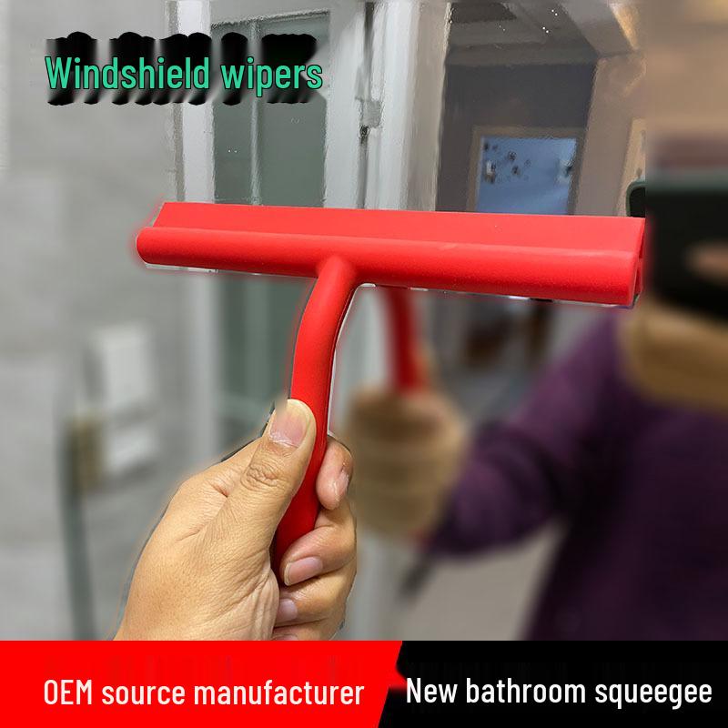 Silicone Glass Wiper - Patented Design for Windows, Showers, and Cars