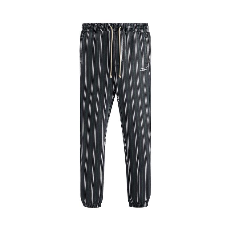 Kith Pinstripe Williams I Sweatpant Nocturnal Men Bottoms Blue KHM060085-413 XS