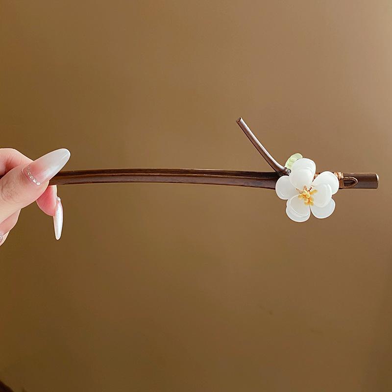 New Chinese Phoenix Luminous Lotus Tassel Hairpin Guochao Stepping Hairpin Antique Temperament Hanfu Hair Accessories Women