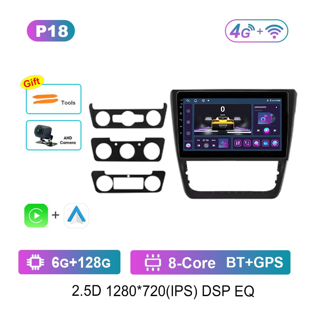 10 Inch Car Radio Multimedia Player for SKODA Yeti 5L 2009 - 2014 GPS Navi Android OS 4G Bluetooth WiFi  DSP Stereo Auto Tools