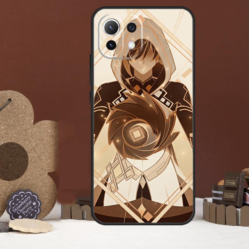 zhongli genshin impact Case For Xiaomi 14 15 Ultra 15T 14T 13T 17 Pro Max POCO X7 Pro X5 X6 F5 F6 F7 F8 Ultra Cover