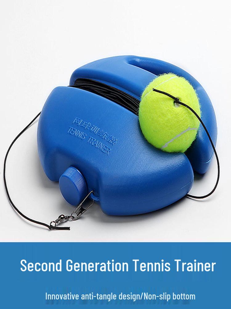 Solo Tennis Trainer Set with Rebound Base & String