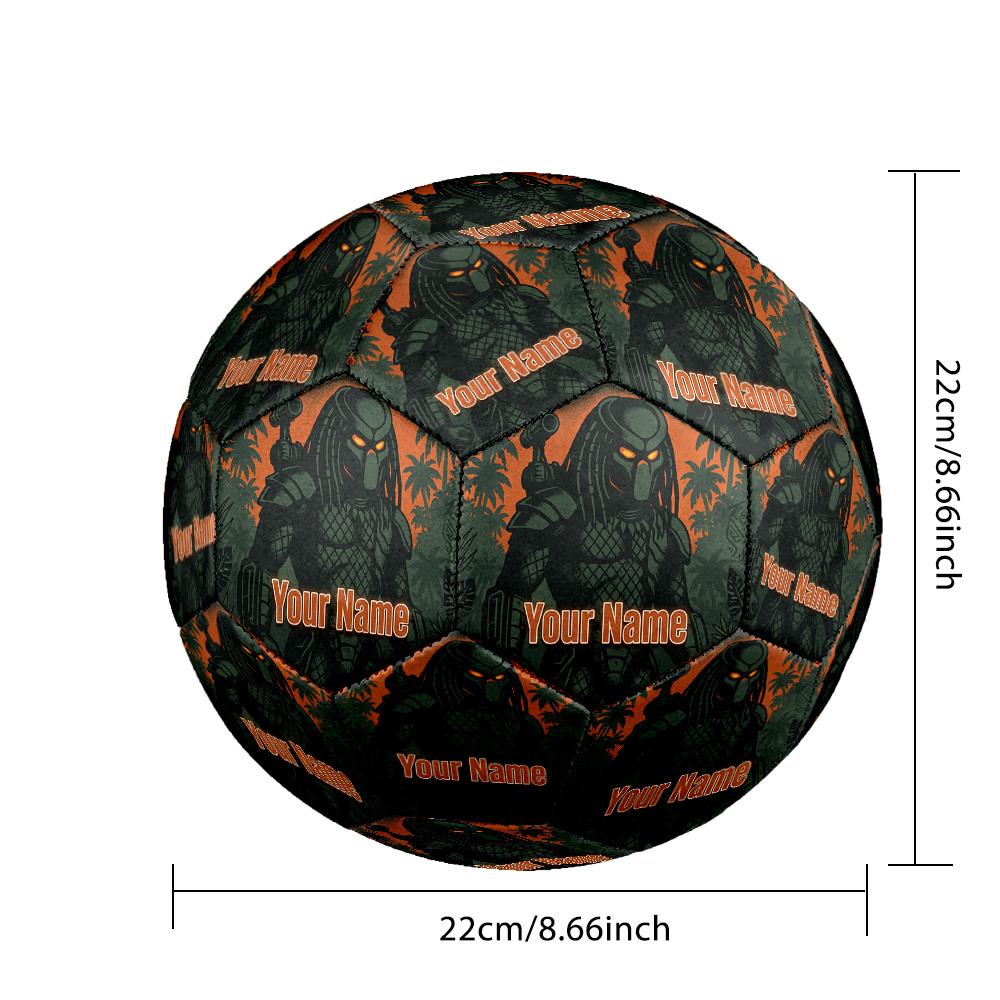 Custom Text Size 5 Soccer Ball, Standard Match Football For OutdoorPredator