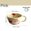 Ins Korean Style Ceramic Mugs Coffee Cups Hand Pinched Irregular Flower Milk Tea Cup Oatmeal Breakfast Mug Drinkware Kitchen