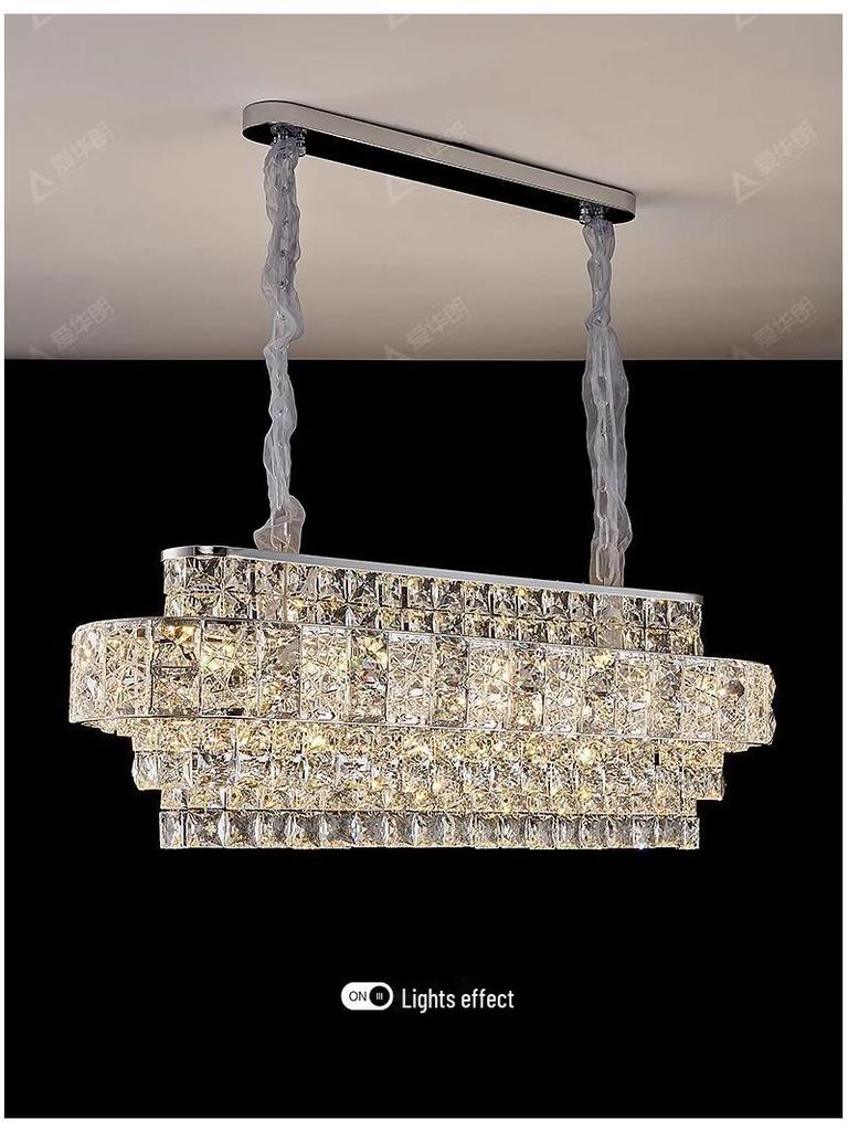 2025 Romantic Crystal Petal Chandelier - Cream Style, Warm Luxury for Living Room/Bedroom