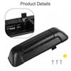 1pcs Door Handle Black Car Exterior Plastic & Iron