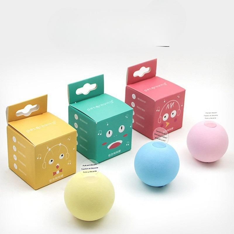 Gravitational Chirping Ball Cat Toy, A Simulated Animal That Makes Sounds, A Cat Toy Ball with Catnip Teeth That Are Tough To Bite