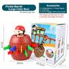 Piratenfass Kinderspielzeug, Pop-Up Piratenspiel, Interaktives Tischspiel für Familienfeier, Scherzartikel mit Schwertern