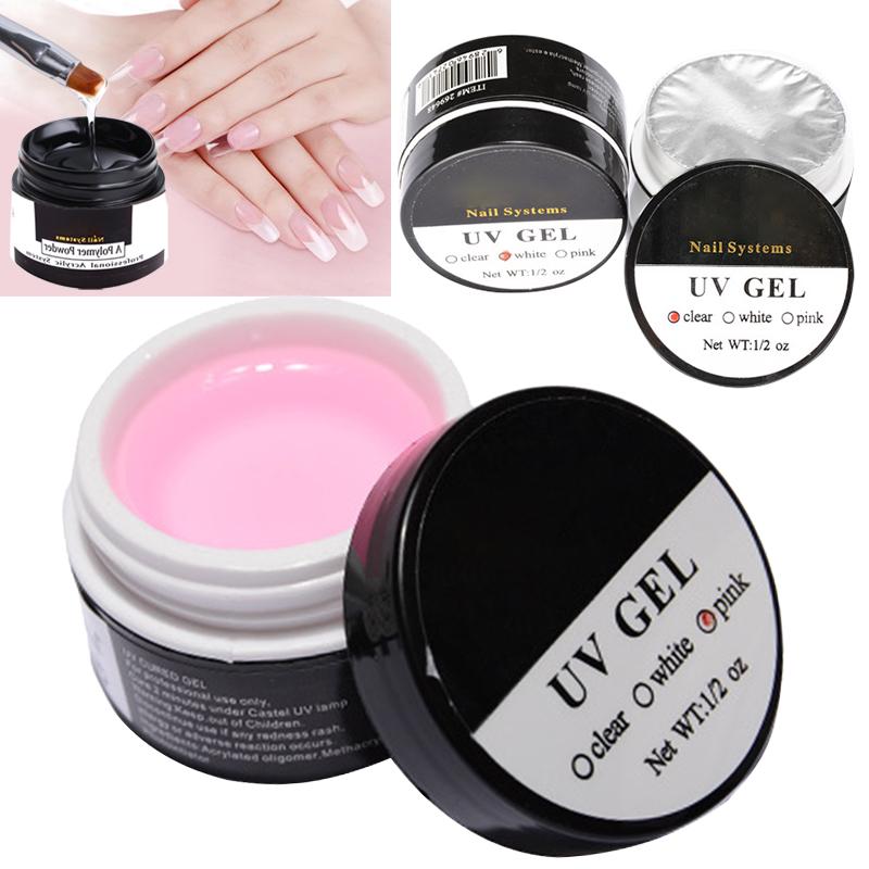 Pdtoweb 20ml UV Builder Gel Nail Art Extension Gel + Nail Art Brush Pen Manicure Tools