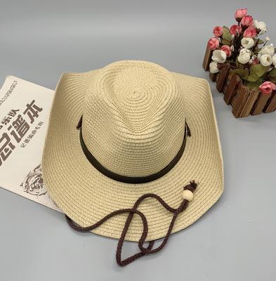Spring And Summer Men'S Cowboy Hat Travel Vacation Visor Outdoor Sun Protection Fishing Hat Foldable Windproof Top Hat