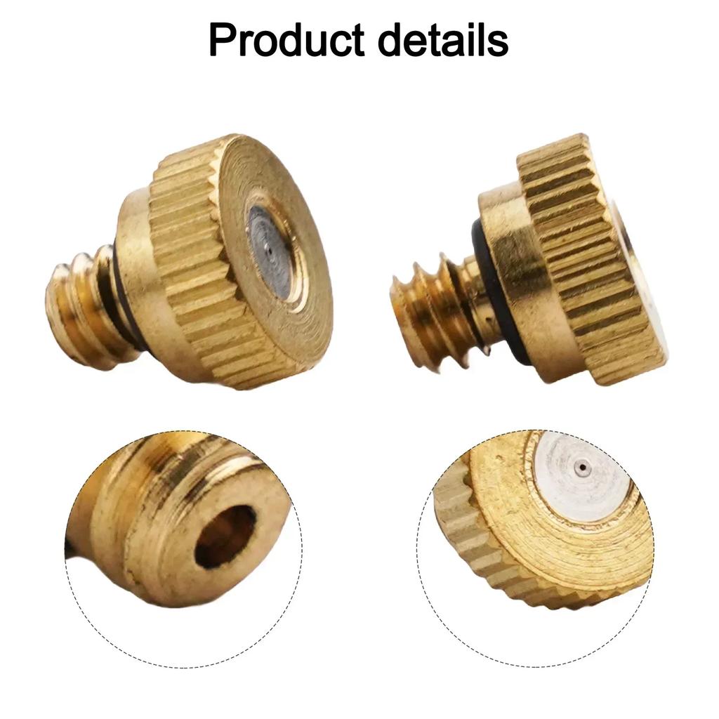 Misting Nozzles 20pcs 10mm * 5mm Outdoor Cooling Nozzles Easy Maintenance Nozzles Energy Saving Nozzles Garden Sprinkling