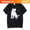 Individuelles T-Shirt Seltene Duster Band Weiße Katze Album Schwarz Alle Größen T-Shirt Lange Oder Kurze Ärmel Vintage Gewaschen Weich Designer Kleidung