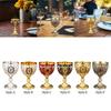 30ml Mini Goblet Vintage Metal Wine Cup Shatterproof Handmade Decorative for Bar, Home Reusable Sturdy Travel Goblet Embossed