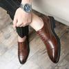 38-48 Casual Business Men's Leather Shoes classic British luxury fashion style Dress up party Black outdoor lace-up shoes