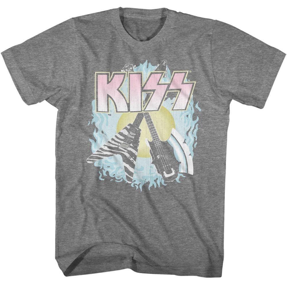 Kiss Two Guitars Music Shirt